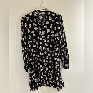 Black long sleeve Madewell dress